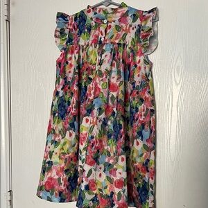 Vibrant Floral Kids Dress